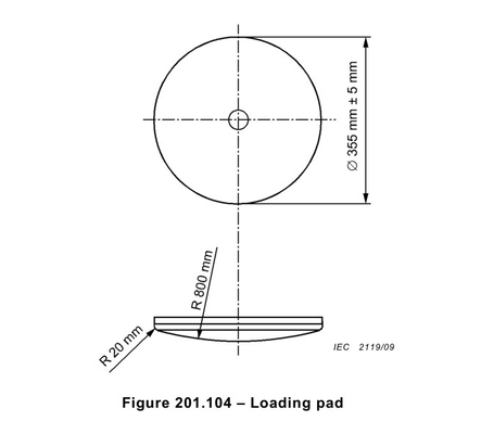ভালো দাম Loading pad | IEC60601-2-52-Figure 201 .1 04 Loading pad অনলাইন