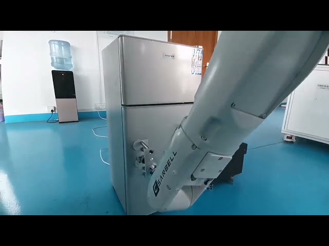 সংস্থা ভিডিও সম্বন্ধে Robotic arm for microwave door durability test